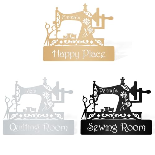 Custom Metal Name Sewing Room Sign For Wall/Door/Photo Frame Gifts For Mother Grandmother