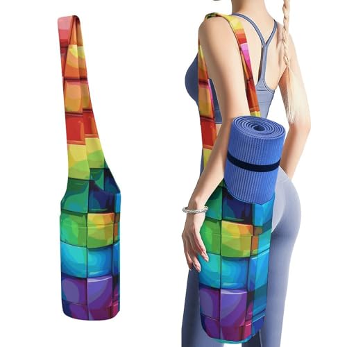 Sac pour tapis de yoga étanche en toile avec poche gourde et base pour linge humide