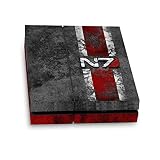 Head Case Designs Licenza Ufficiale EA Bioware Mass Effect N7 Logo Stressato Grafiche Vinile Sticker Gaming Pelle Adesivo Compatibile con Sony Playstation 4 PS4 Console