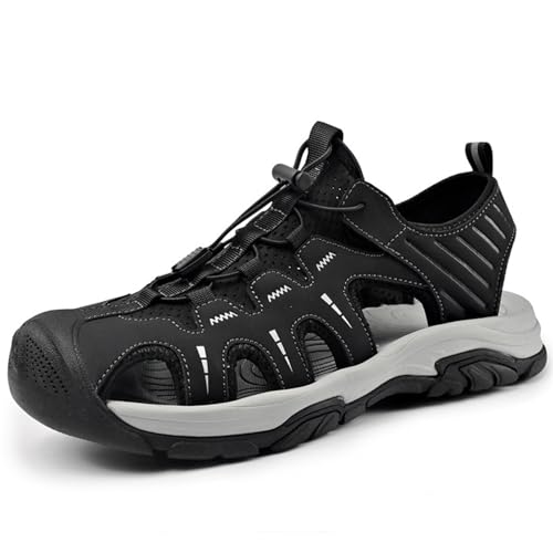 Men's Hiking Sandals, Non-Slip Athletic Sandals with Arch Support, Summer Beach Camp