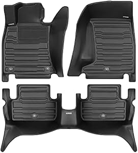 TuxMat - for Genesis G70 AWD 2018-2023 Models - Custom Car Mats - Maximum Coverage, All Weather, Laser Measured - This Full Set Includes 1st and 2nd Rows