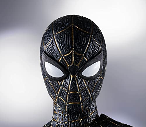 Tamashii Nations - Spider-Man: Now Way Home - Spider-Man (Black & Gold Suit), Bandai Spirits S.h.figuarts Action Figure #TOP3