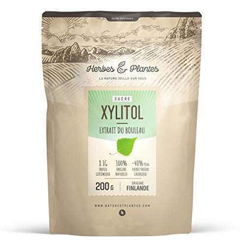 Herbes Et Plantes Xylitol Sucre de Bouleau en Poudre 200 g