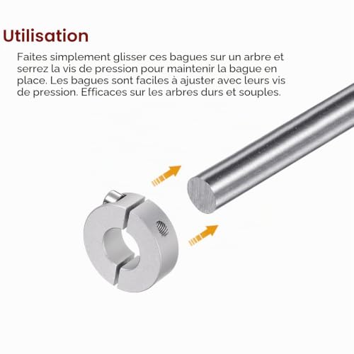 QUARKZMAN Bague de Réglage 16mmIDx35mmODx12mmLargeur Bague Arrêt d'axe 2pcs – vue 5