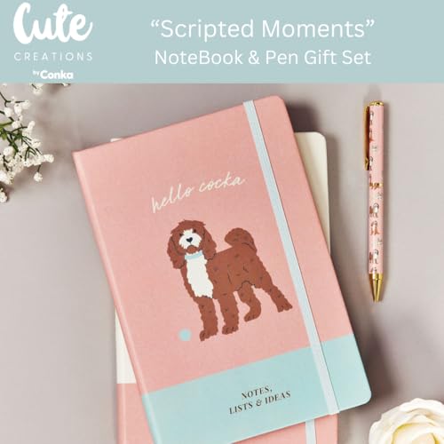 Coffret cadeau de papeterie avec chiens Cockapoo pour organiser vos moments scriptés - 2
