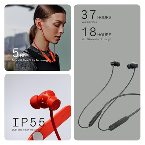 Image of CMF BY NOTHING Neckband Pro Bluetooth In-Ear Headphones,50Db Hybrid Active Noise Cancelling Earbuds With 5 Hd Mics,Ip55 Bt5.3 37Hours Long Play Time Dual Device Connection Neckband Headphones-Orange