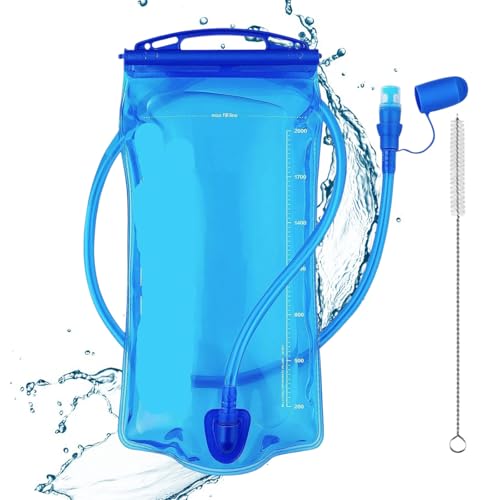 Poche d'Hydratation, Poche a Eau 2L, Sac Hydratation Running, avec Brosse de Nettoyage, pour VéLo, RandonnéE, Course à Pied, Camping et L'Escalad