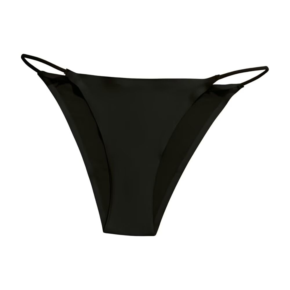 Bikini Bottoms for Women Thong G String Sexy Low Waist Underpant Solid Color Underwear Summer Briefs