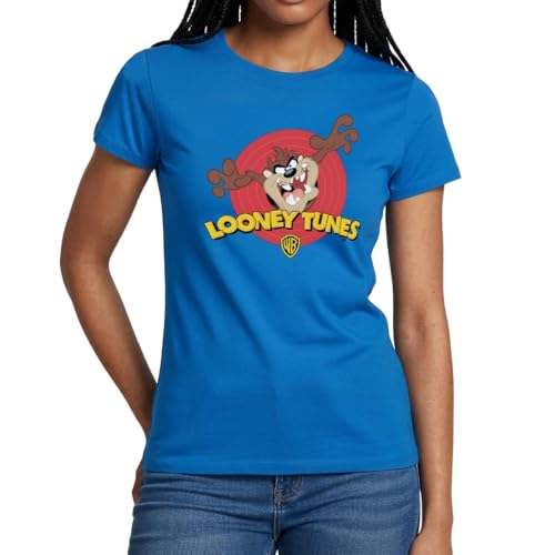 Image of Looney Tunes Tasmanian Devil Women's T-Shirt Royal Blue