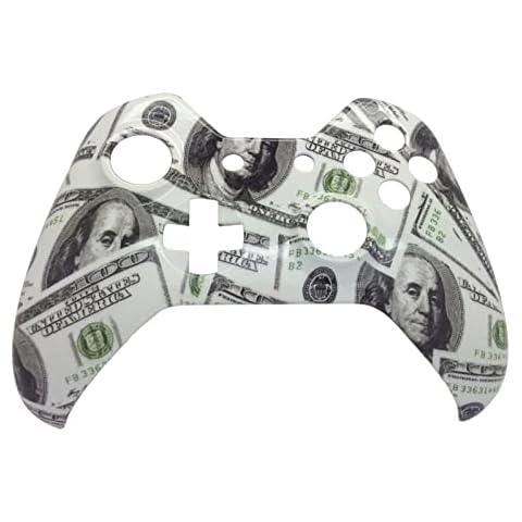 Hisonders Xbox One Controller Custom Hydro Dipped Replacement Shell Case Cover Mod - Front Shell (Dollar Pattern) Cover