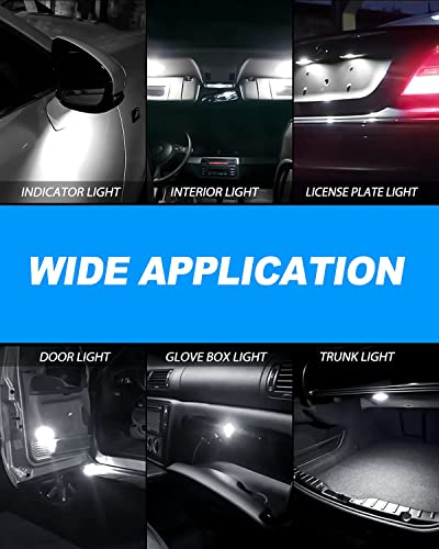 Yorkim De3022 Led Bulb Super Bright De3175 Festoon Led Bulbs White, Error Free Canbus 6-Smd 5730 Chipsets, De3021 Led Interior Car Lights 31Mm Led Bulbs For Dome Map Light - Pack Of 4 #TOP6