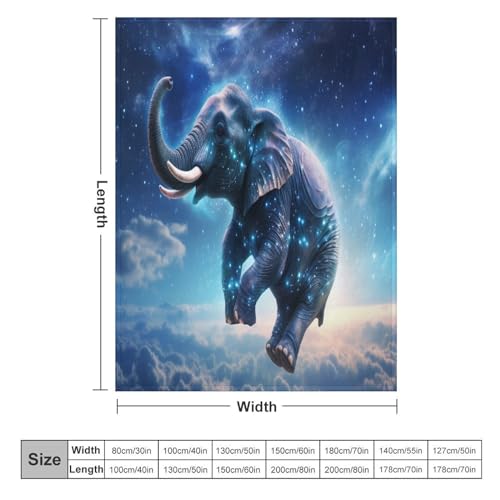 Couverture éléphant couverture polaire flannel : le cadeau idéal 150x200cm - 6
