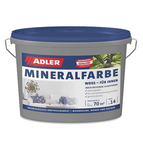 ADLER Silikatfarbe Weiß 7 kg Nachfüller für Innenwände