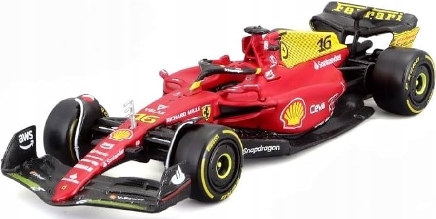 Amazon.com: F1-75#16 Charles Leclerc Giallo Modena 2nd Place