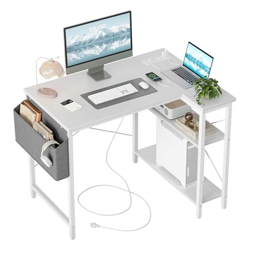 パソコンデスク ワークデスク ゲーミングテーブル PCデスク　NATURAL TIQLAB ゲーミングデスク パソコンデスク L字型デスク 幅100x70cm