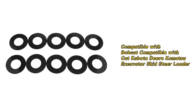 7/16 uuu様 WQSING 10PCS 30mm Bucket Pin Shim Kit Compatible with Bobcat