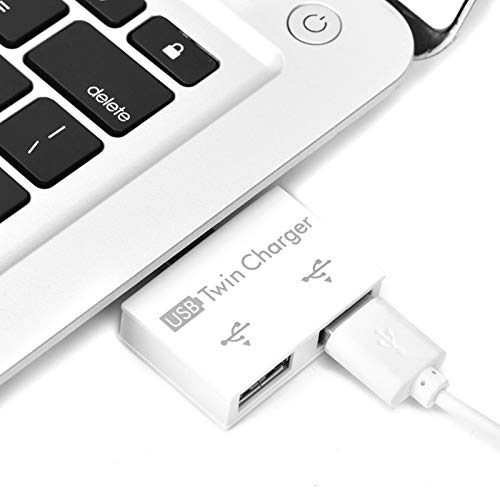 Mini 2.0 USB Hub Adapter 2 Ports, Small USB Splitter Male to 2 Female Adapter Portable Data Hub - Image 2