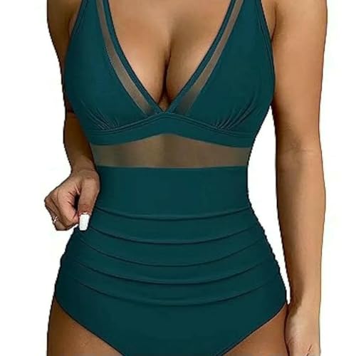 Monokini léopard mesh haut de gamme avec décolleté plongeant élégant