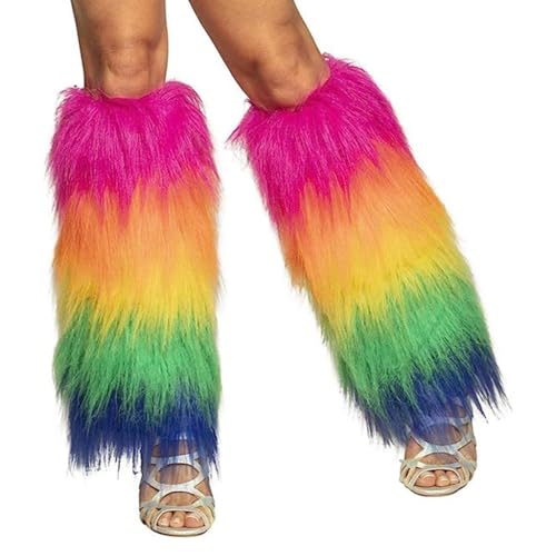 Womens Furry Party Costume Faux Furs Fuzzy Long Cuffs Leg Warmers/Boot Sleeves/Boot Covers Gifts
