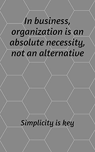 Simplicity is key: Daily planning book for people with vision. Perfect for achieving goals in life or success in business. Organizer with checklists, free spaces. The key is simplicity