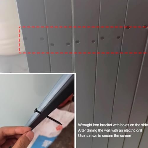 Mampara divisoria para urinario público y panel separador de mesa de pared 5