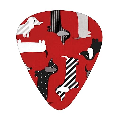 ウィニードッグ ギターピック Guitar Pick 12枚セット ティアドロップ型 エレキギター/アコースティックギター/クラシックギター/ベース等の練習に最適な12枚セット