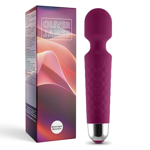 Image of Oliver James Wand Vibrator Sex Toy - 20 Patterns 8 Speeds Long Battery Life