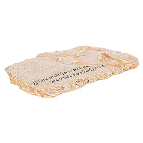 ノーブランド品 樹脂ペット墓石 犬が通り過ぎた 子犬用パッド ペットの墓標 犬の足跡 犬のお見舞い額縁 犬ペット記念石 ペットメモリアル庭石 犬の記念石飾り お墓の墓石 犬の彫像屋外 合成樹脂