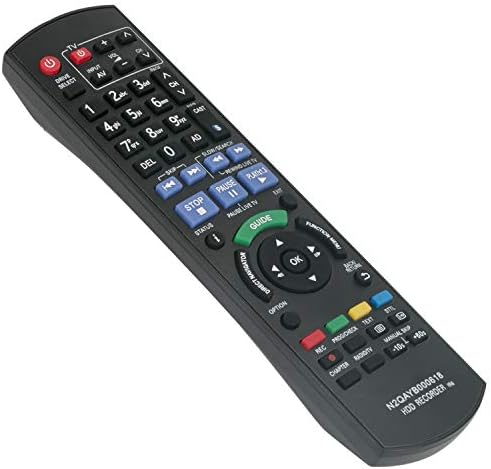 N2QAYB000618 Replace Remote Control - VINABTY N2QAYB000615 IR6 Recorder Remote Control Replacement For Panasonic HDD DVD DMR-HW120 DMR-HW220 DMR-HW100EBK DMR-HW100 DMRHW100EB-K Remote Controller