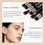 KISSIO Concealer Pencil,Under Eye Concealer,Cover Acne and Freckles,Brightener,Waterproof,Long-lasting,Cream,Makeup Pencil with Sharpener,02 NATURAL - Image 4