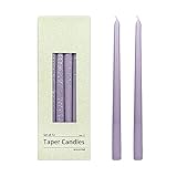Zest Candle 12-Piece Taper Candles, 12-Inch, Lavender