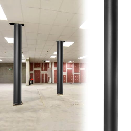 GTPBAO Almohadilla para Poste de Baloncesto Cubierta Negra para Postes De Sótano, Cubierta para Columnas, Acolchado para Aros De Baloncesto para Gimnasios, Zonas De Juegos, Altura 1,8m(Dia 6'')