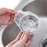 Generic 100PCS Kitchen Sink Strainer Mesh Bag, Disposable Mesh Sink Strainer Bag for Collecting Kitchen Food Waste Leftovers