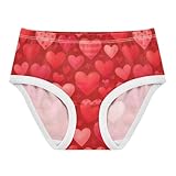 Joisal Girls Underwear Toddlers Cotton Panties for Girl Briefs Underpants Cute Red Hearts Valentine Size 6