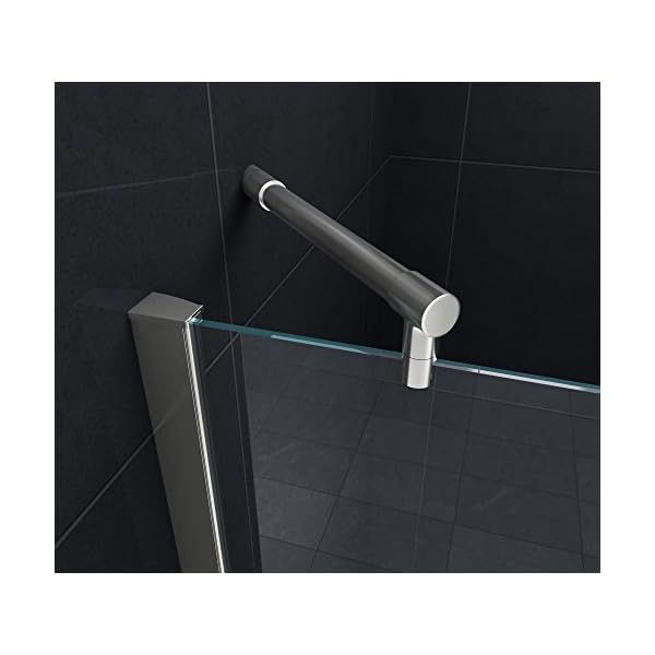 Eckeinstieg Duschkabine Dusche Stuttgart 90 x 90 x 170cm / 8 mm/ohne Duschtasse – Bild 4