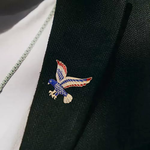 Image of Rhinestone Brooch Pins for Women, Vintage Crystal Enamel Brooches, American Flag Pin Patriotic Lapel Pins Gift for Suit Clothes Bag Accessories