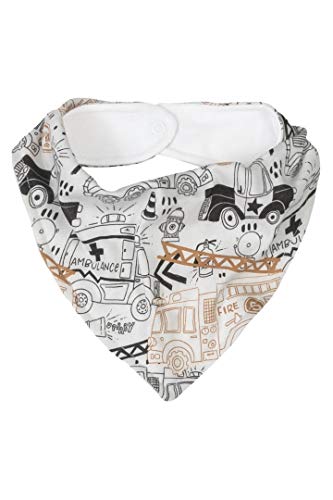 Conjunto Bebê Menino Algodão Body Manga Longa Calça Bandana 03 Peças Roupas de Bebe Meios de Transpo