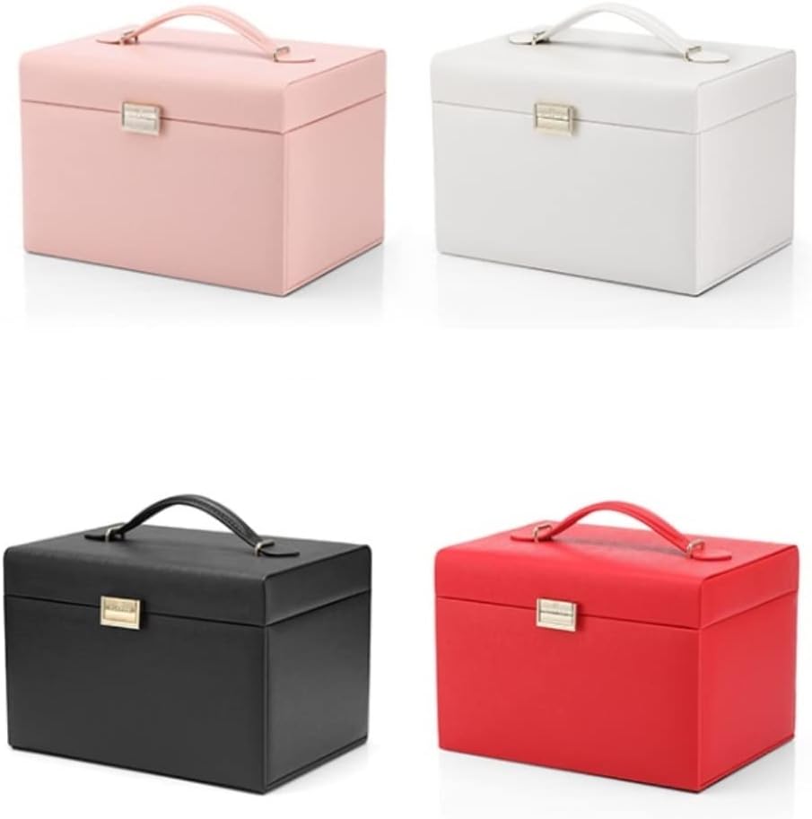 Jewelry Organizer Jewelry Box Jewellery Box Mirrored Jewelry Box Organizer Large Capacity Portable Travel Jewelry Storage Ring Necklace Display Case Jewelry Case Jewelry Display Storage ( Color : Pin