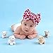 GEZISAN Baby Nylon Headbands Valentine's Day Baby Bows Stretchy Red Headbands for Newborns Infant Cute Hair Accessories (Y15, FZ)