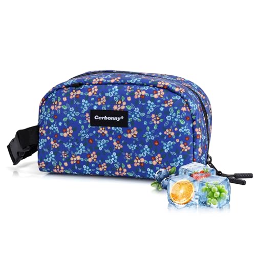 Cerbonny Small Cooler Bag,Freezable Lunch Bag,Built-in ice pack