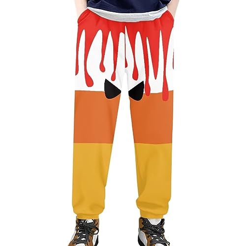 Hawapod Kids Sweatpants Elastic Waist Flap Camping Pants Boys Lightweight Casual Sweatpants for Girls