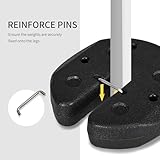 Outsunny Gazebo Weights Set of 4, Total 12KG Weights for Gazebo Legs with Reinforce Pins and Carry Belt, for Gazebos Shelters Marquees Tents - Image 5