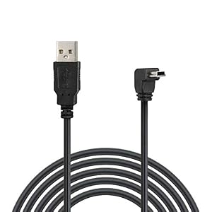 Wicked Chili USB 2.0 Hi-Speed Datenkabel Mini USB Stecker 90° abgewinkelt kompatibel mit Medion, Falk, Tomtom, Becker…