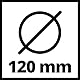 Original Einhell Messingdraht-Bürste 120 x 100 mm (Bürstenschleifer-Zubehör, für Einhell Akku-Bürstenschleifer TP-BR 18/32 Li BL, zum Bürsten robuster Materialien, Ø 120 mm)
