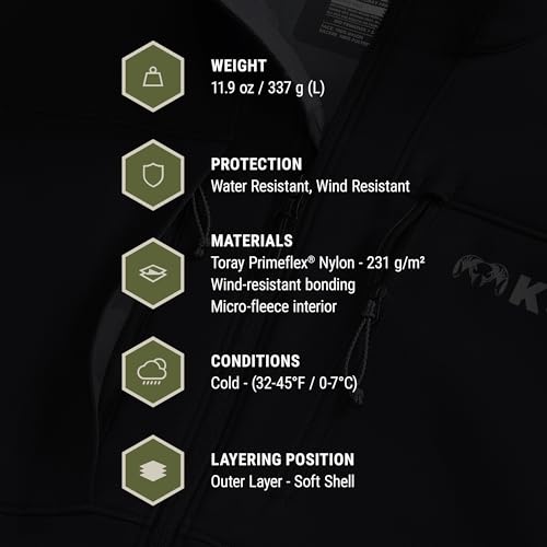 Image of KUIU Guide PRO Vest - Wind & Water-Resistant Soft Shell Hunting Vest, Durable & Quiet with Fleece Lining for Cold Weather
