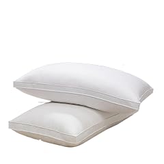 2 Pcs Goose Down Pillows Bed Pillow for Sleeping Neck Protection Slow Rebound Cotton Cover Comfy