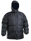 Lion Force Big & Tall Mens' Warm Puffer Coat Jacket Removable Hood Polar Fleece Lining (5X-large, Black)