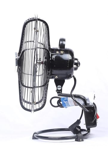Image of Ravi Minio Hi-Speed Electric Fan for Personal Use | Superior Air Delivery with 2600 RPM | Wide 200mm Sweep | Corded, Portable & Compact Design | Made in India | Glossy Black