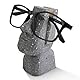 VIPbuy Handmade Holz geschnitzt Brillenhalter Stand, Osterinsel Moai Kopf Brillenhalter Rack für Nachttisch, Moai Head Sculpture Statue Home Office Desk Decor Geschenk