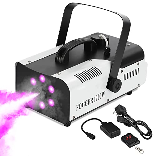 Macchina Nebbia Rgb Telecomando Macchina Del Fumo 1200W Con Luci - Foto 4